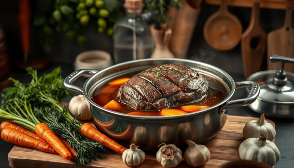 Braising round steak