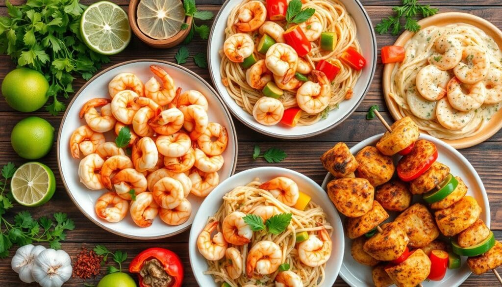 Shrimp and Chicken recipe variations