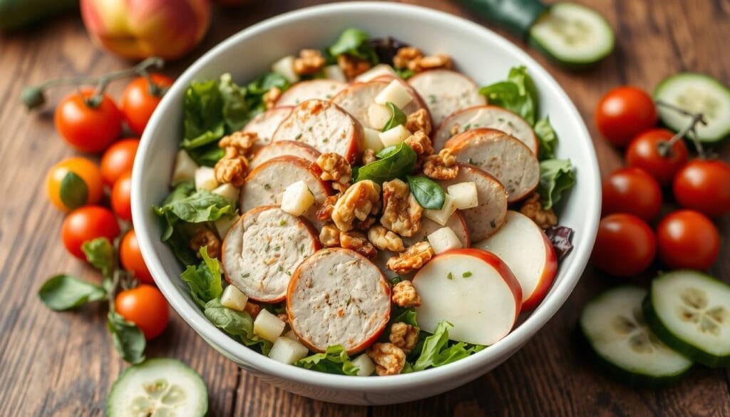 chicken apple sausage salad