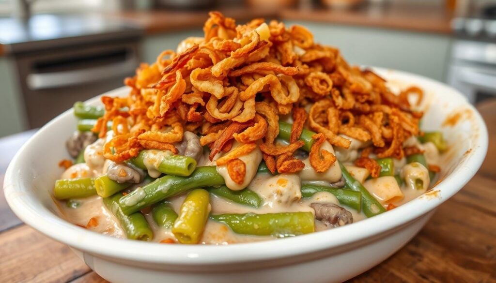 green bean casserole with frozen green beans