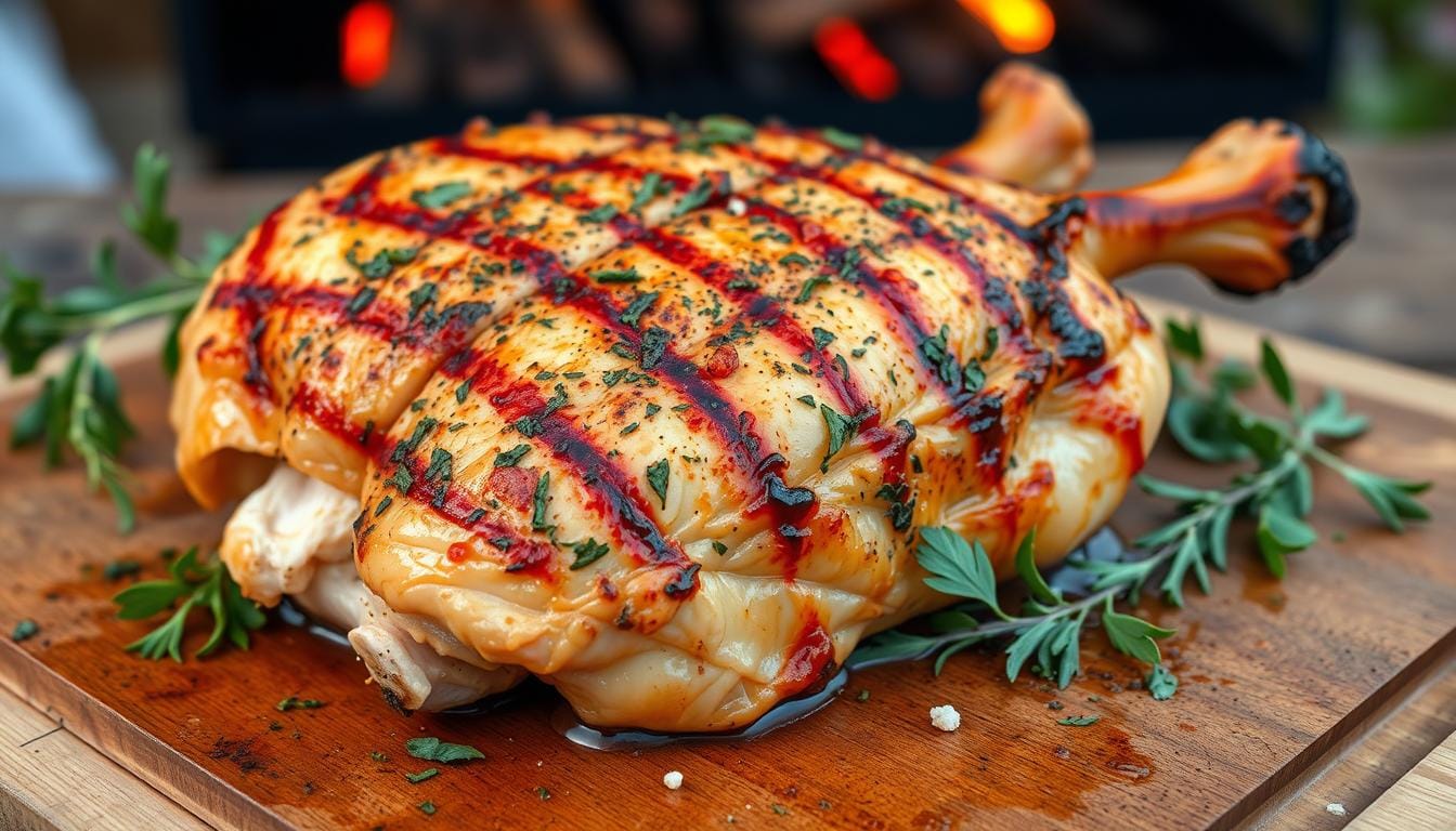 grilled bone in chicken breast