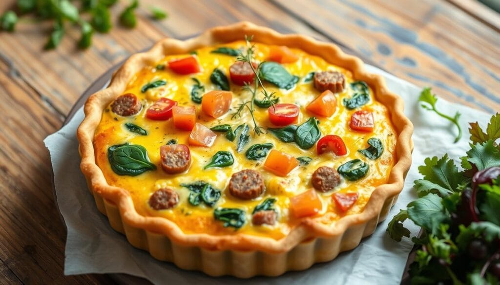 healthy sausage quiche