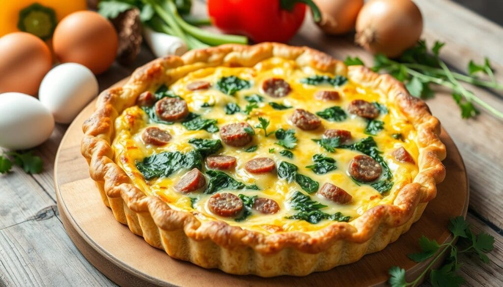 sausage quiche