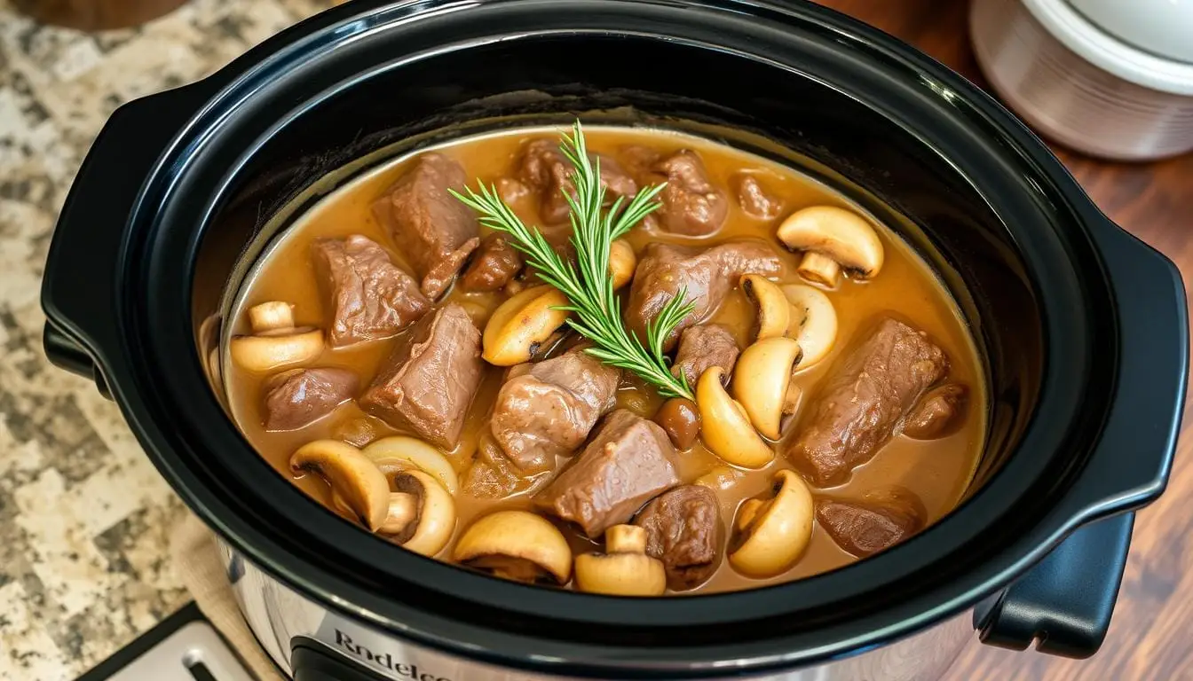 easy beef stroganoff slow cooker recipe rosemary