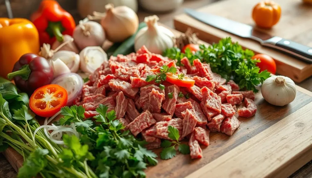 shaved beef ingredients